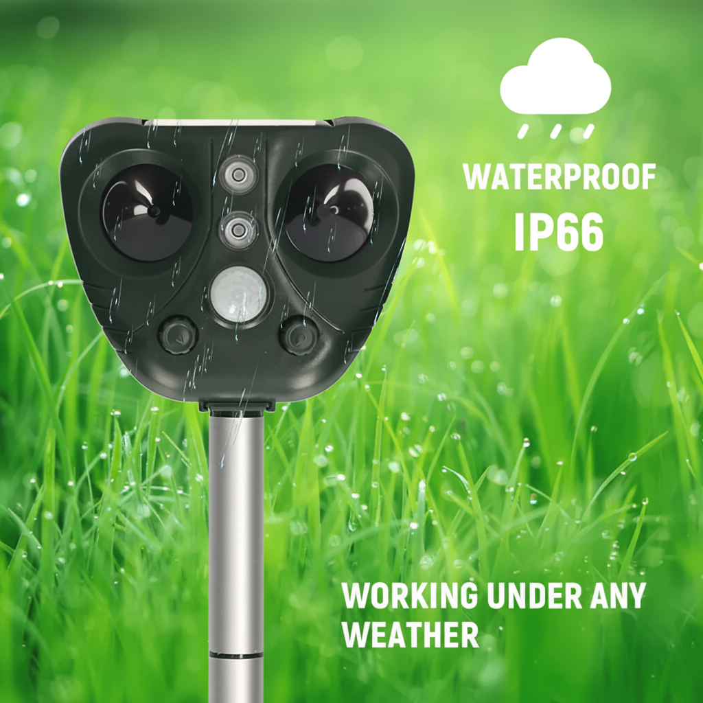 Ultrasonic Bird Repeller Solar Bird Repeller Ultrasonic Pest Control - Image 3