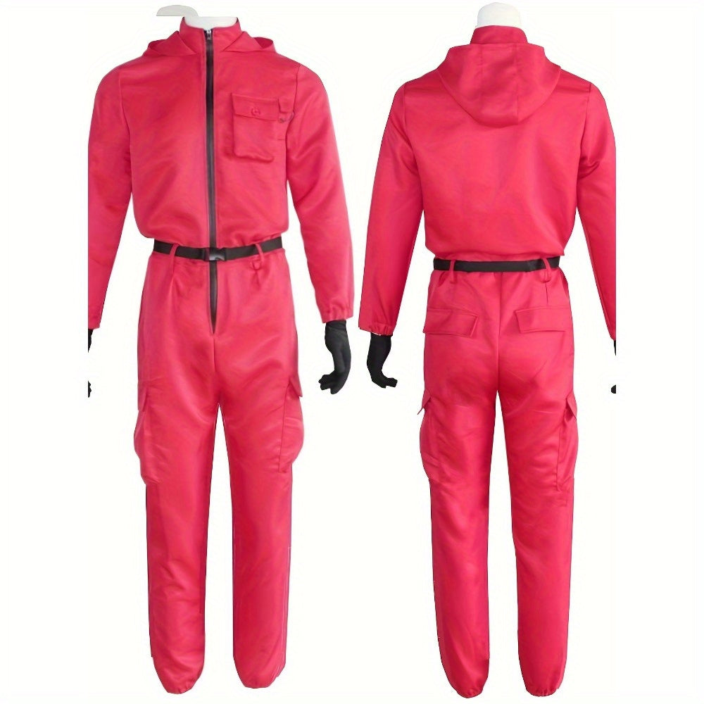 Unisex Long Sleeve Halloween Costume Jumpsuit | Hooded Zip Front - Image 5