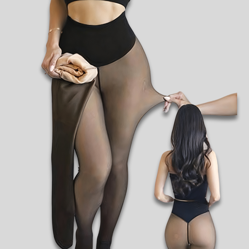 Women Seamless Sheer Shapewear Tights - Stretchy Slimming