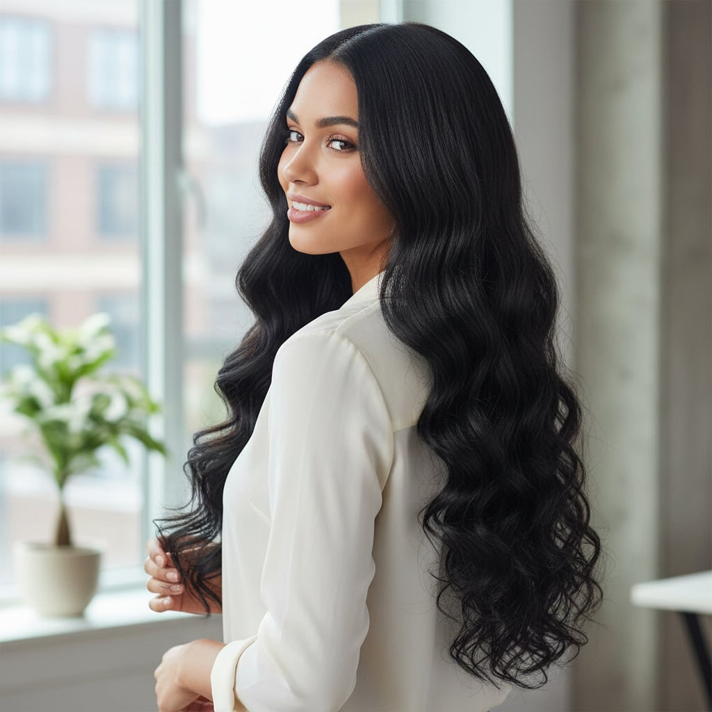 Wavy Hair Extensions Clip In Hair Extensions Human Hair Extensions - Image 11